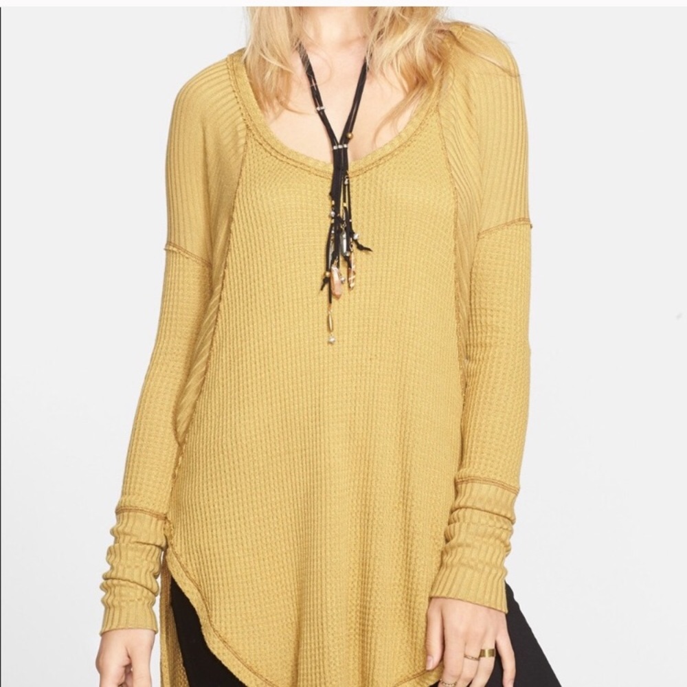 Free people mustard Ventura thermal